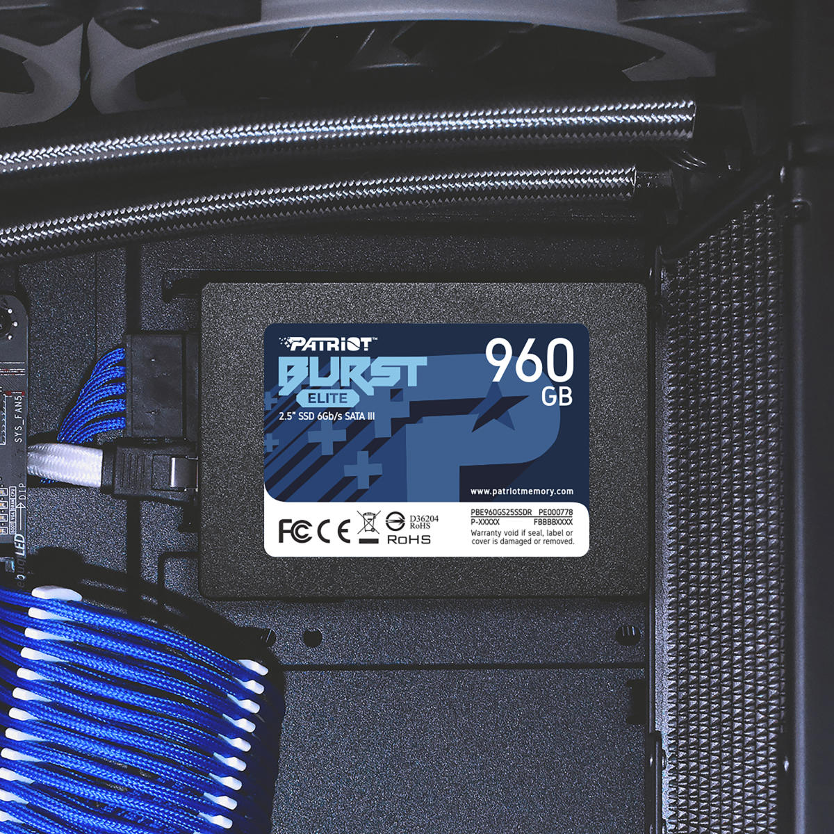 Patriot Memory PBE960GS25SSDR 2.5" 960GB SATA III Solid State Drive (SSD) GREY - Image 5