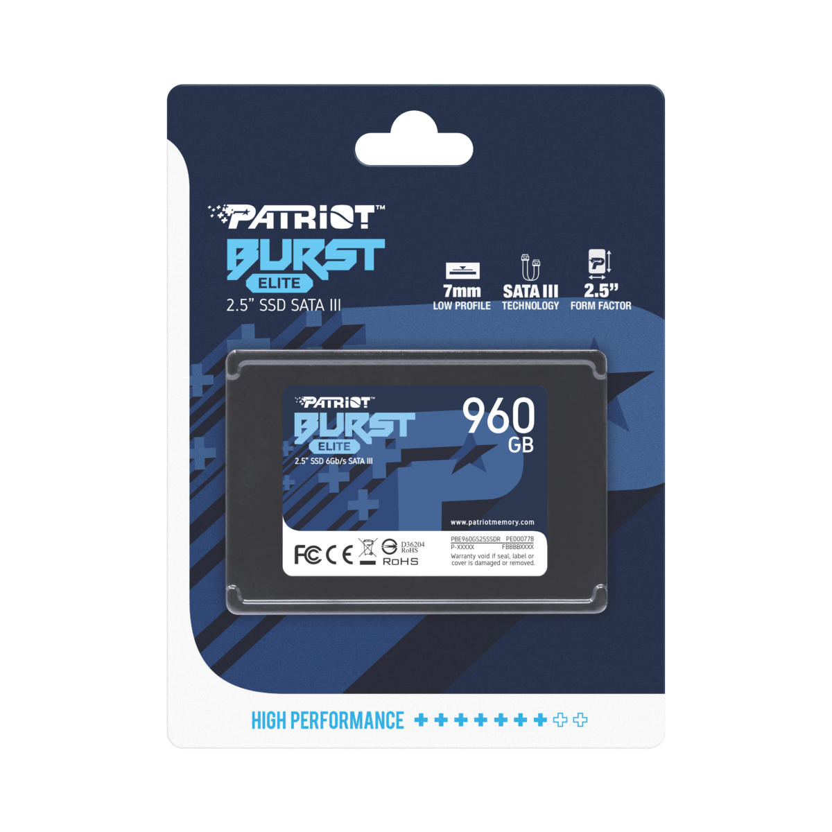 Patriot Memory PBE960GS25SSDR 2.5" 960GB SATA III Solid State Drive (SSD) GREY - Image 6