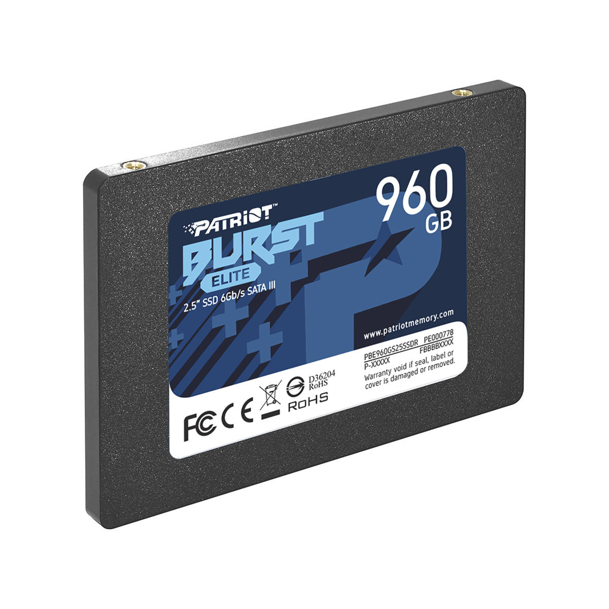 Patriot Memory PBE960GS25SSDR 2.5" 960GB SATA III Solid State Drive (SSD) GREY - Image 3
