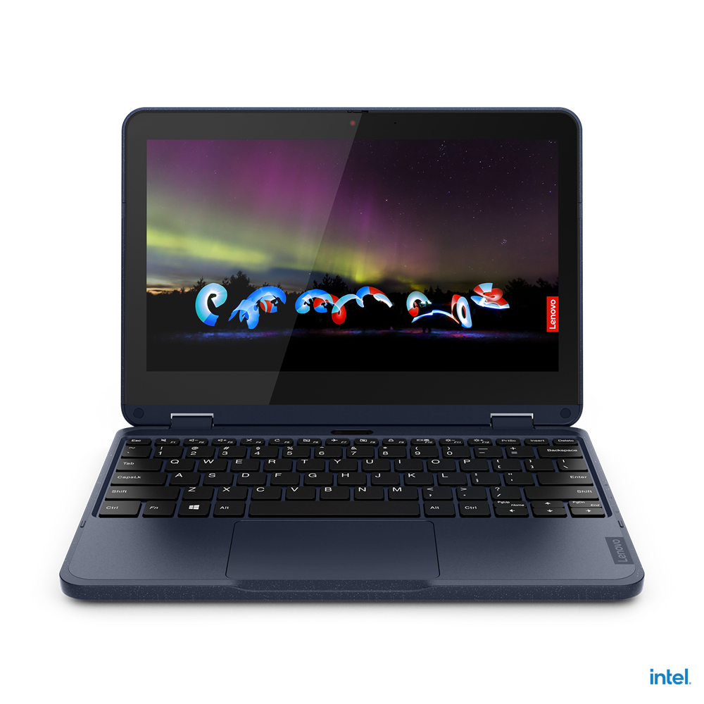 Lenovo 500w Gen 3 Pentium® Silver N6000 128GB SSD 4GB 11.6" (1366x768) TOUCHSCREEN WIN10 Pro ABYSS BLUE