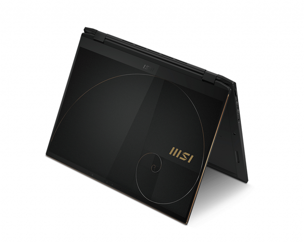 MSI Summit E16Flip A11UCT-026 2-IN-1 Core™ i7-1195G7 5GHz 2TB SSD 32GB 16" WQXGA (2560x1600) TOUCHSCREEN BT WIN10 Pro Webcam INK BLACK Backlit Keyboard FP Reader 0.7" thin, 4.9 lbs. - Image 4