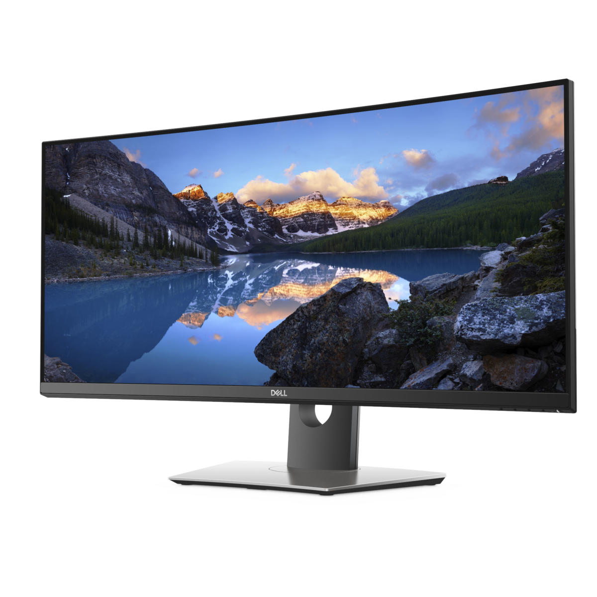 Dell Monitor P3418HW 34" Curved LED 21:9 2560 x 1080 1000:1 8 ms 60 Hz Black HDMI DisplayPort USB With Stand - Image 2