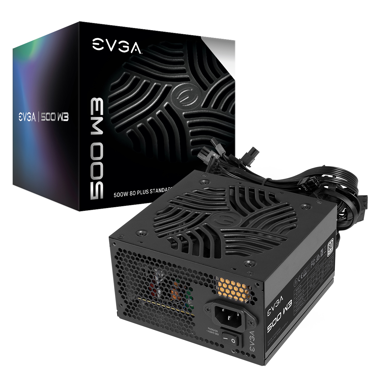 EVGA 500 W3, 80+ WHITE 500W, 3 Year Warranty, Power Supply