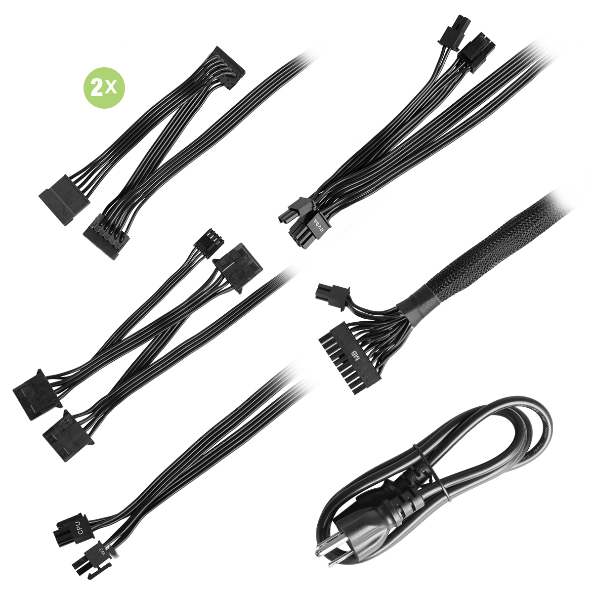EVGA 500 W3, 80+ WHITE 500W, 3 Year Warranty, Power Supply - Image 3