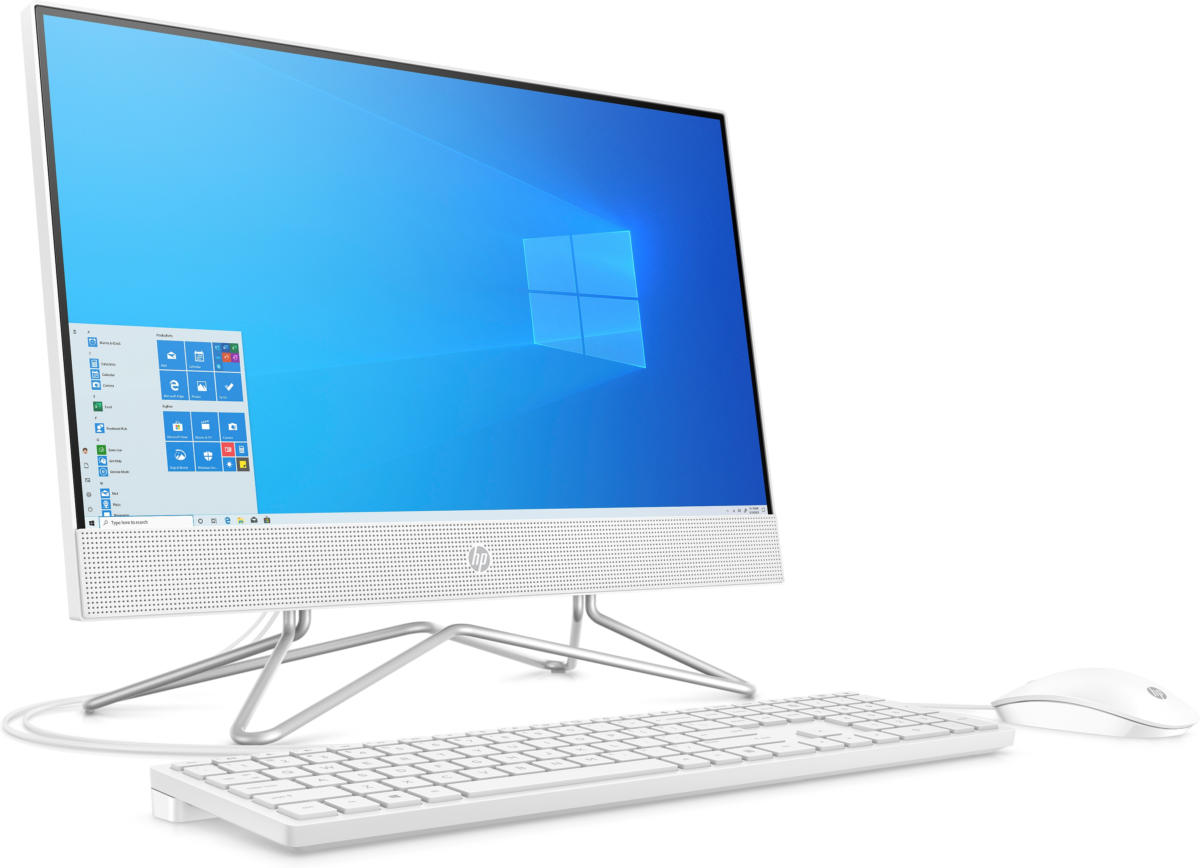 13Z99AA - $383 - HP 22-DF0003W ALL-IN-ONE Intel Celeron G5900T 256GB SSD  4GB 21.5" (1920x1080) WIN10 NATURAL WHITE Keyboard Mouse