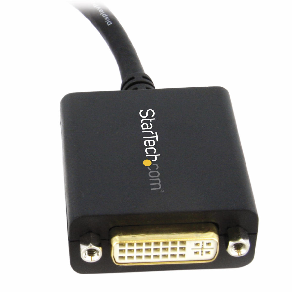 Startech DP2DVI2 DisplayPort to DVI-D Adapter Video Converter 0.5 ft. Cable w/ Gold Plated Connectors BLACK - Image 2