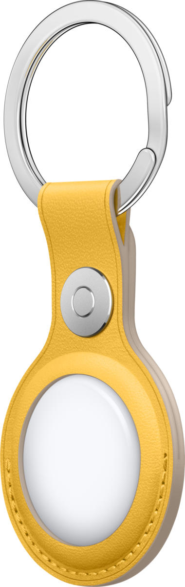 Apple AirTag Leather Key Ring - Meyer Lemon