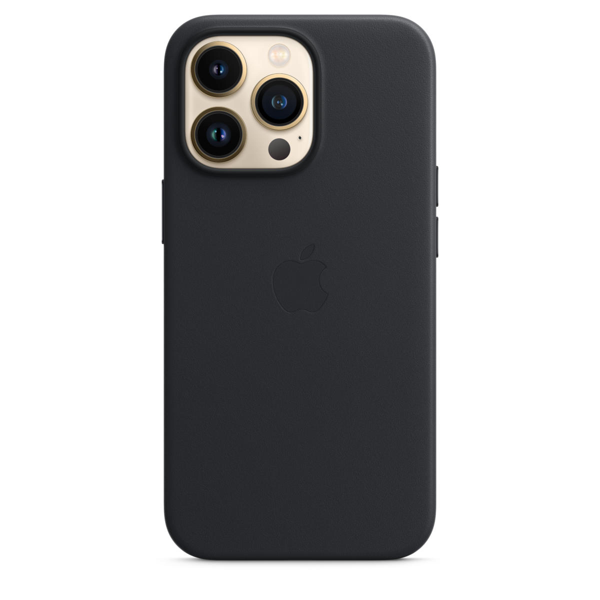 iphone 13 pro apple leather case black