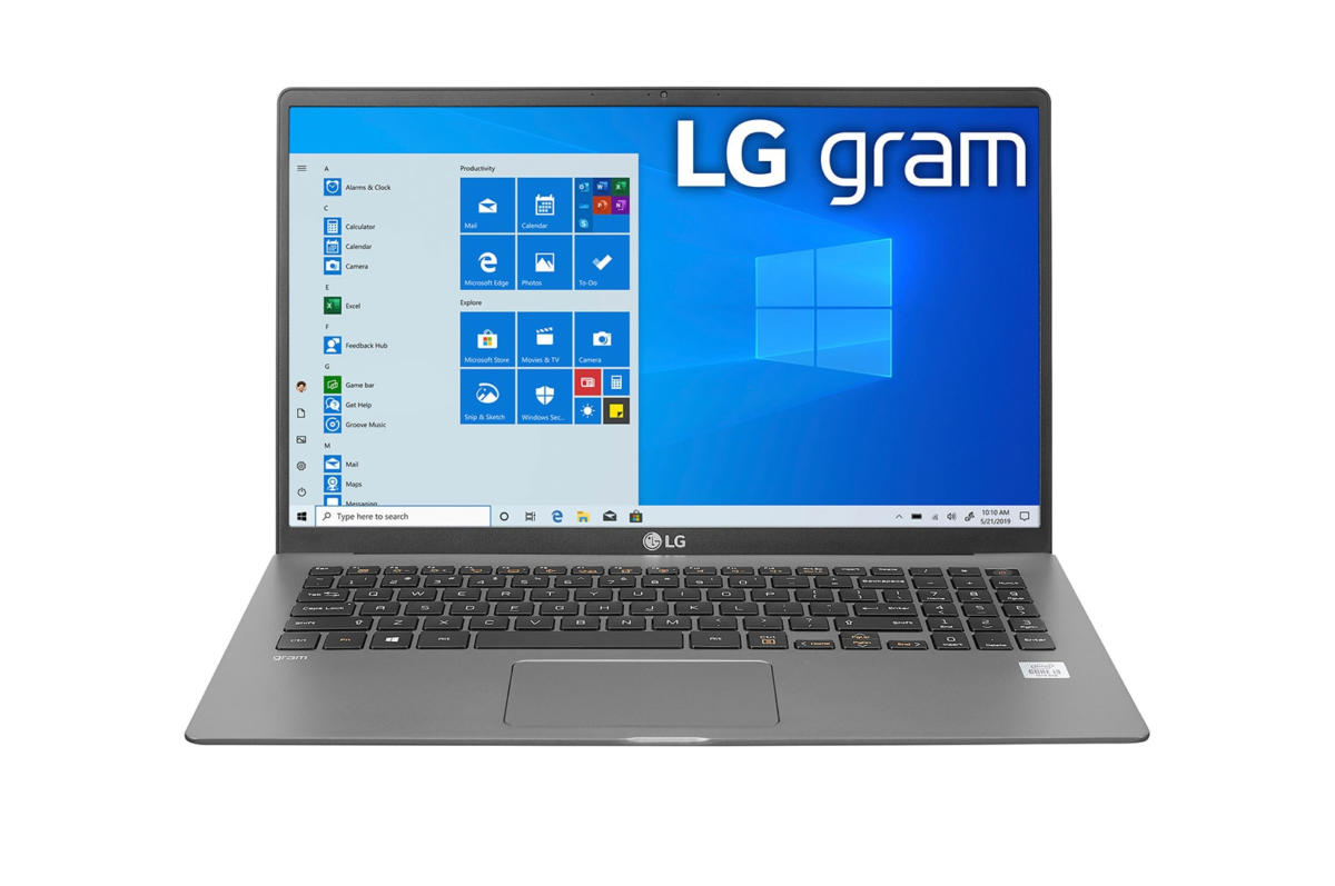 LG Gram Ultra-Lightweight Core™ i5-1135G7 2.4GHz 512GB SSD 16GB 15.6" (1920x1080) BT WIN10 Webcam DARK SILVER Backlit Keyboard FP Reader .7" thin, 2.74 lbs.