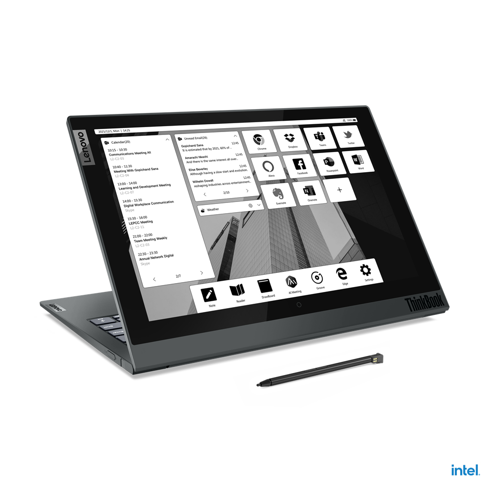 Lenovo ThinkBook Plus ITG Gen 2 Core™ i7-1160G7 512GB SSD 16GB 13.3" WQXGA (2560x1600) TOUCHSCREEN+12" WQXGA (2560x1600) TOUCHSCREEN WIN10 Pro STORM GRAY Backlit Keyboard FP Reader - Image 4