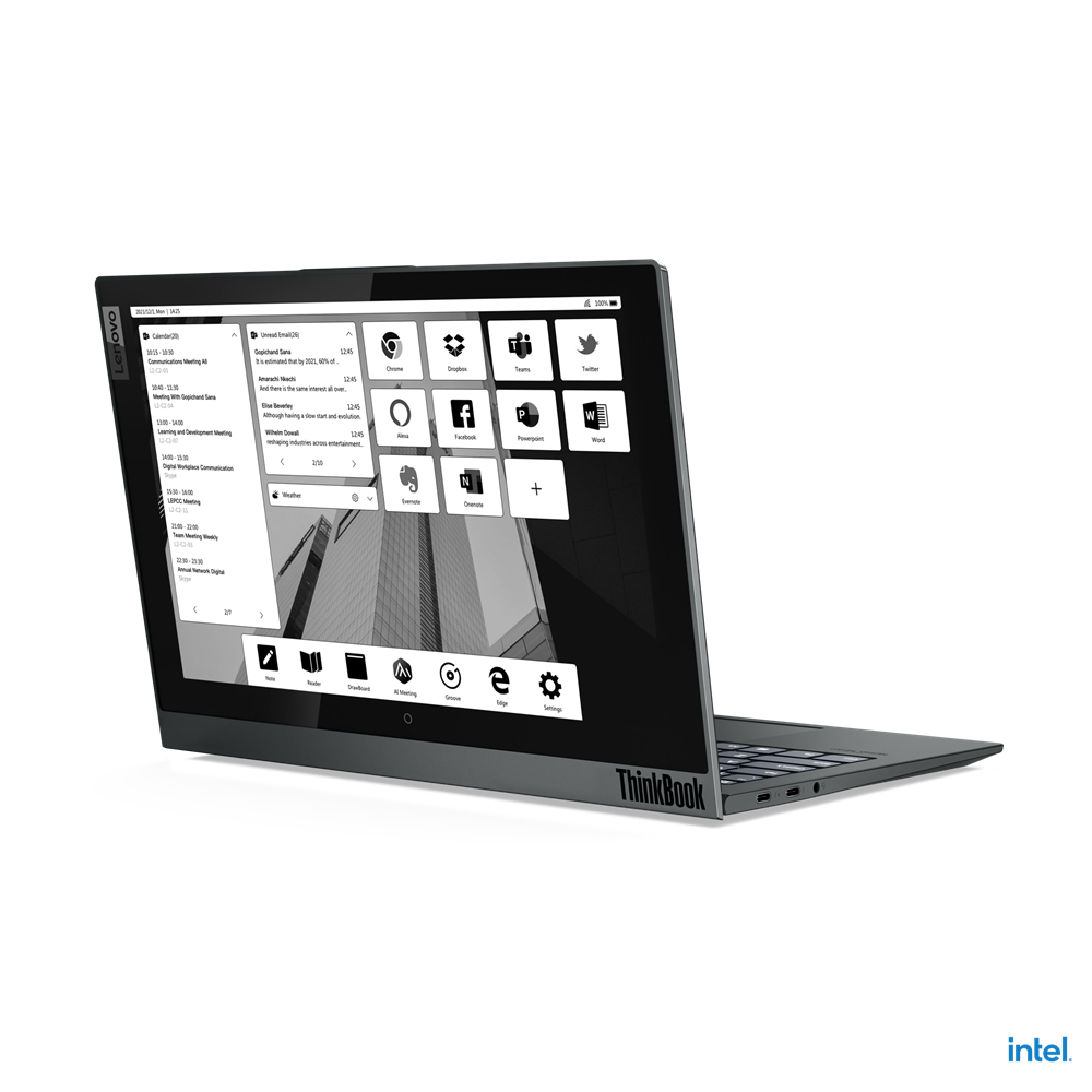 Lenovo ThinkBook Plus ITG Gen 2 Core™ i7-1160G7 512GB SSD 16GB 13.3" WQXGA (2560x1600) TOUCHSCREEN+12" WQXGA (2560x1600) TOUCHSCREEN WIN10 Pro STORM GRAY Backlit Keyboard FP Reader - Image 5