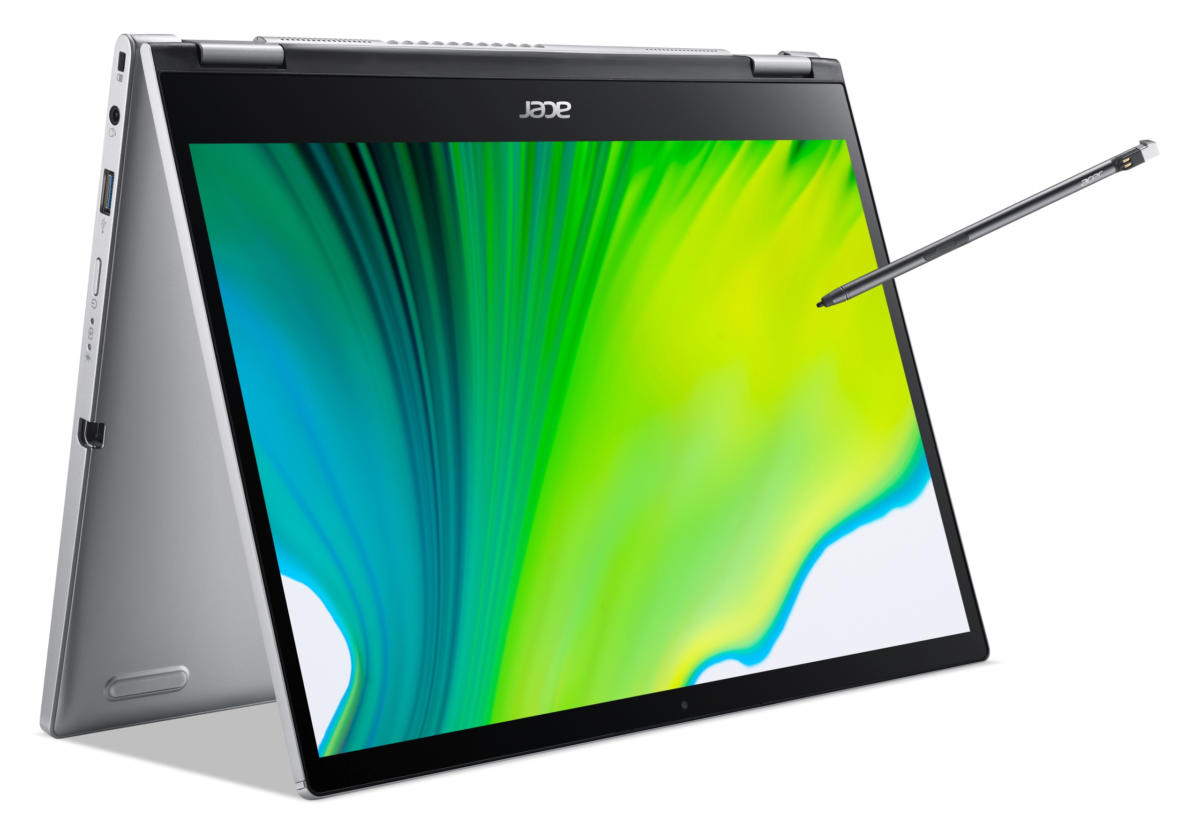 Acer Spin 3 2-IN-1 CONVERTIBLE Core™ i5-1135G7 512GB SSD 8GB 14" (2560 x 1600) TOUCHSCREEN WIN10 SILVER Backlit Keyboard FP Reader Active Stylus - Image 7