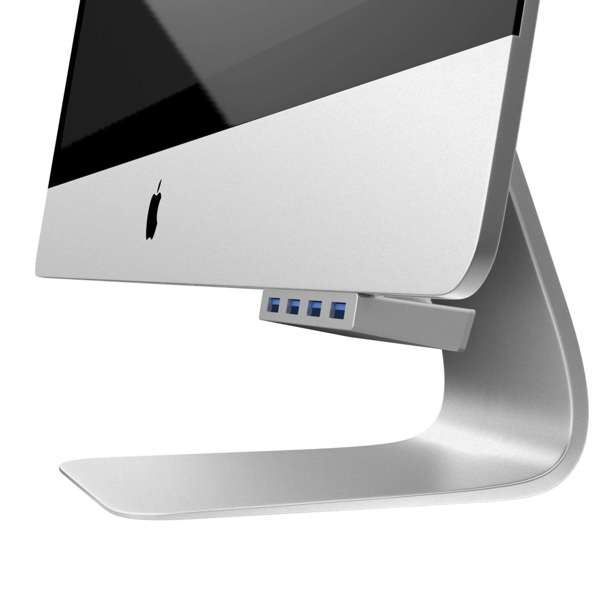 Sabrent premium 4 port aluminum usb 3 0 hub for imac slim unibody hb imcu