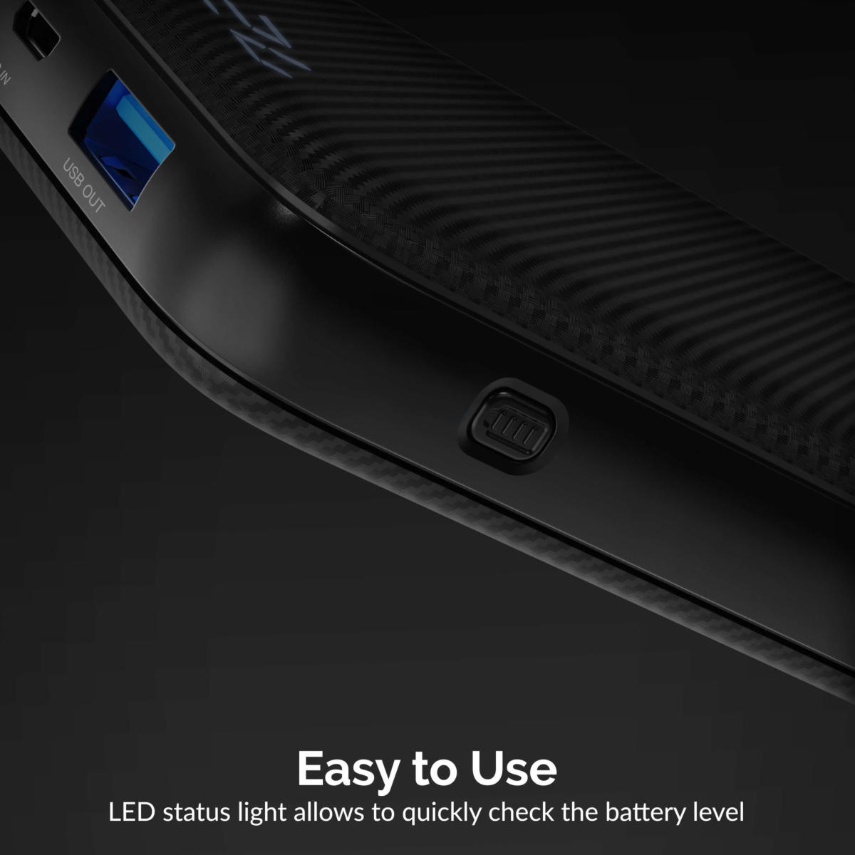 Sabrent 10000 mAh USB C 18W PD Power Bank Portable Charger with Quick Charge 3.0 USB (PB-Y10B) - Image 6
