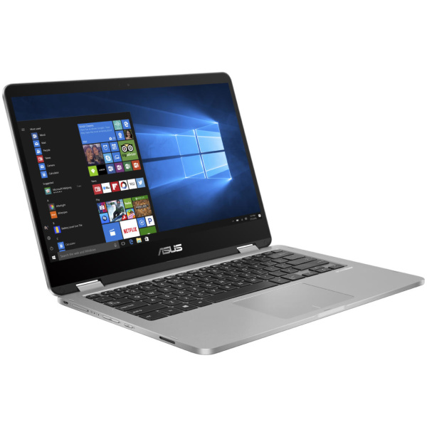 Asus VivoBook Flip 14 J401MA-ES21T 2-IN-1 CONVERTIBLE Pentium® Silver N5030 128GB SSD 4GB 14" (1366x768) TOUCHSCREEN WIN10 S LIGHT GRAY FP Reader - Image 2