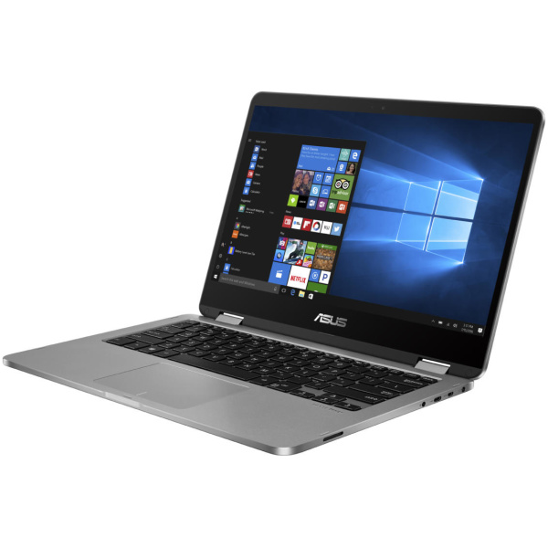 Asus VivoBook Flip 14 J401MA-ES21T 2-IN-1 CONVERTIBLE Pentium® Silver N5030 128GB SSD 4GB 14" (1366x768) TOUCHSCREEN WIN10 S LIGHT GRAY FP Reader - Image 3