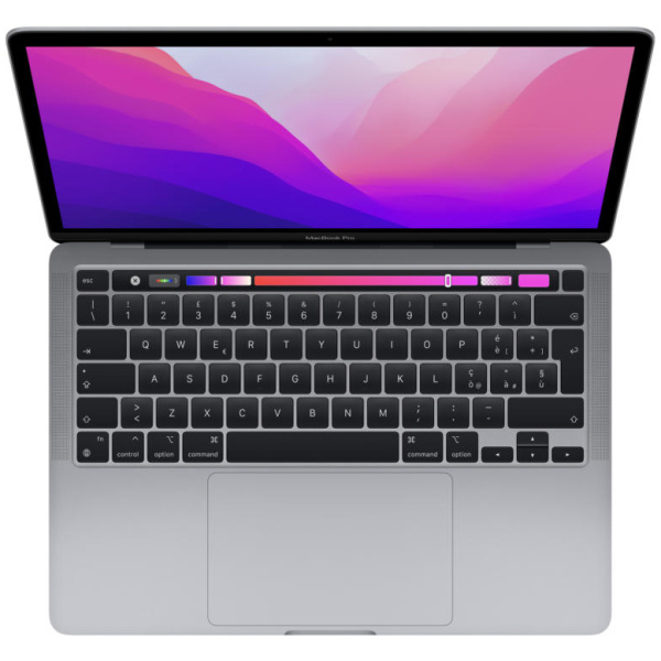 Apple MacBook Pro 2022 M2 Chip 8-Core 256GB SSD 8GB 13.3" (2560x1600) RETINA IPS MacOS Monterey 12 Backlit Keyboard Touch Bar SPACE GRAY - Image 2