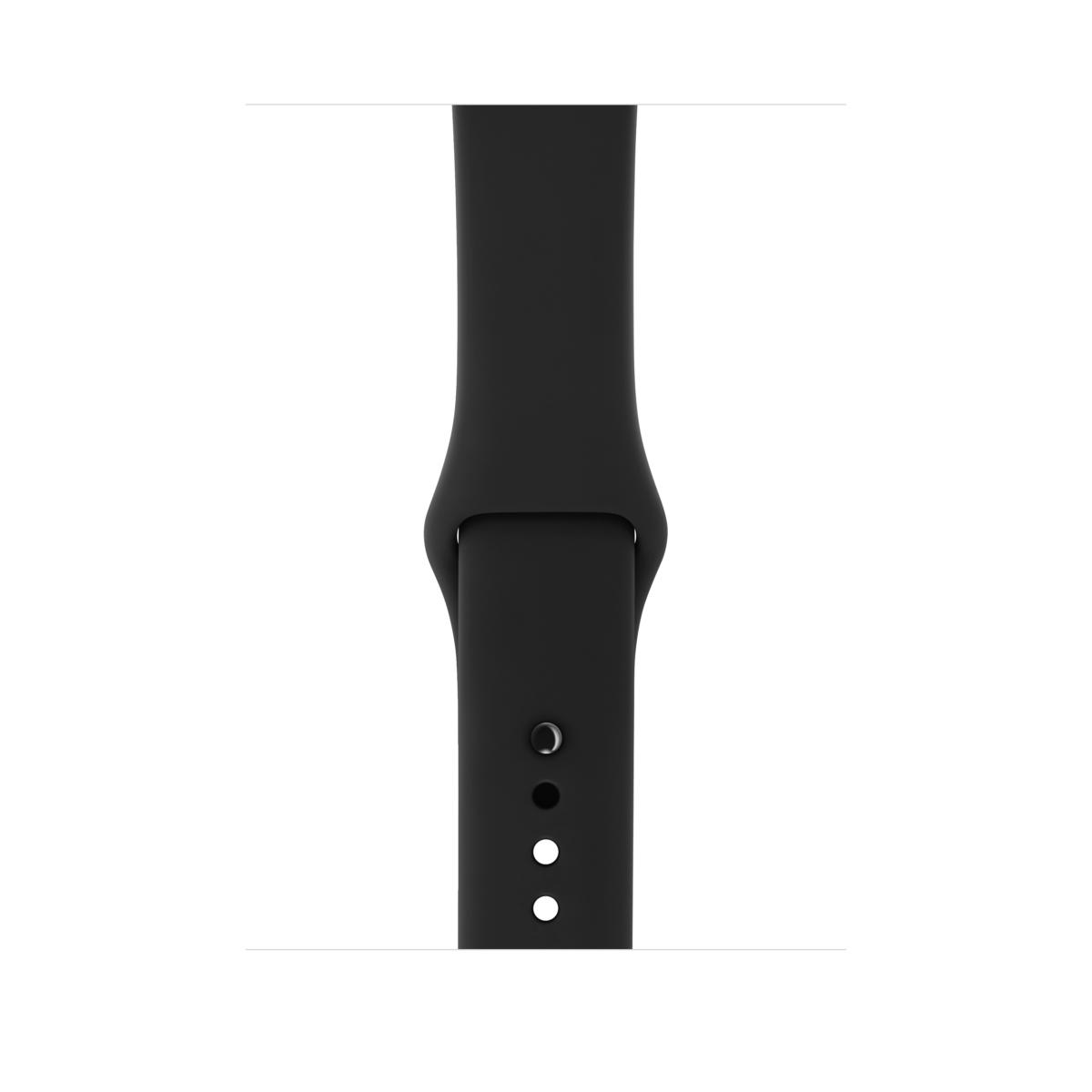 Apple Watch Series 3 (GPS) 38mm SPACE GRAY Aluminum BLACK Sport Band CANADIAN SPEC - Image 3