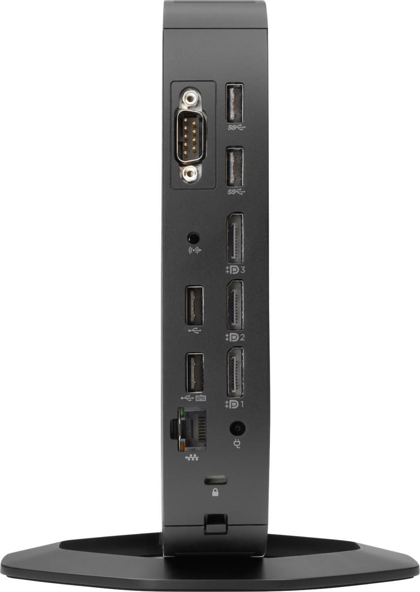 HP t640 Thin Client Ryzen™ R1505G 128GB SSD 8GB Windows 10 IoT Enterprise BLACK Keyboard - Image 4