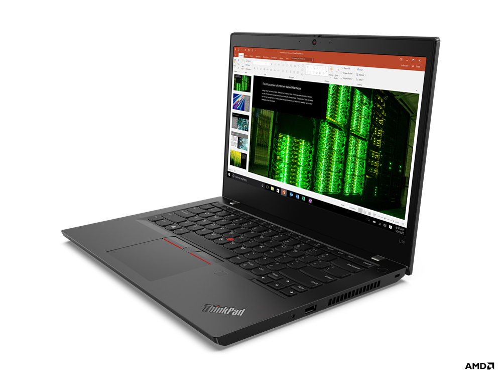 Lenovo ThinkPad L14 Gen 2 AMD Ryzen™ 3 PRO 5450U 256GB SSD 4GB 14" (1920x1080) WIN10 BLACK FP Reader - Image 2