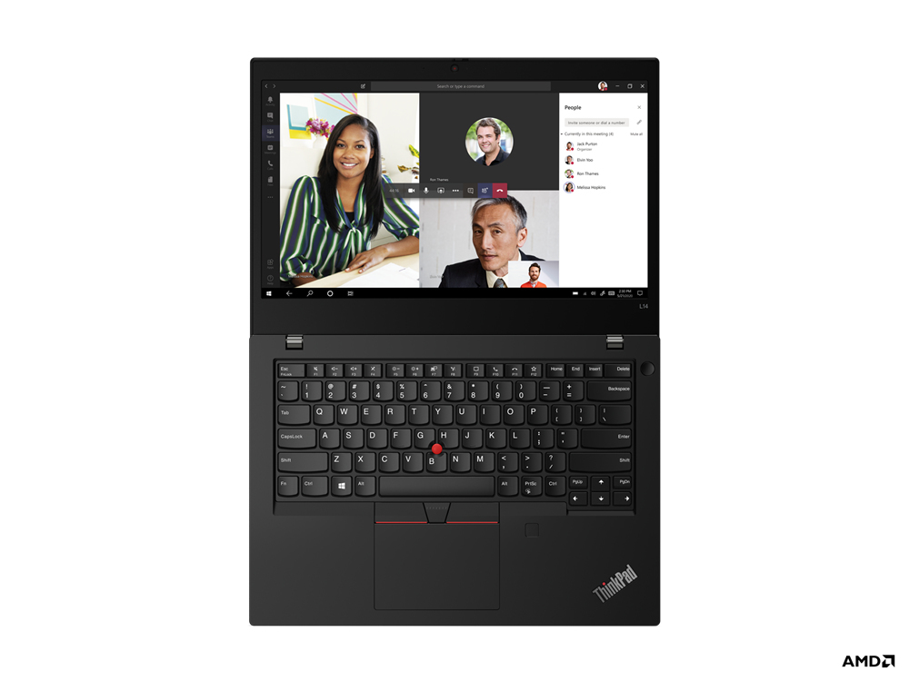 Lenovo ThinkPad L14 Gen 2 AMD Ryzen™ 3 PRO 5450U 256GB SSD 4GB 14" (1920x1080) WIN10 BLACK FP Reader - Image 3