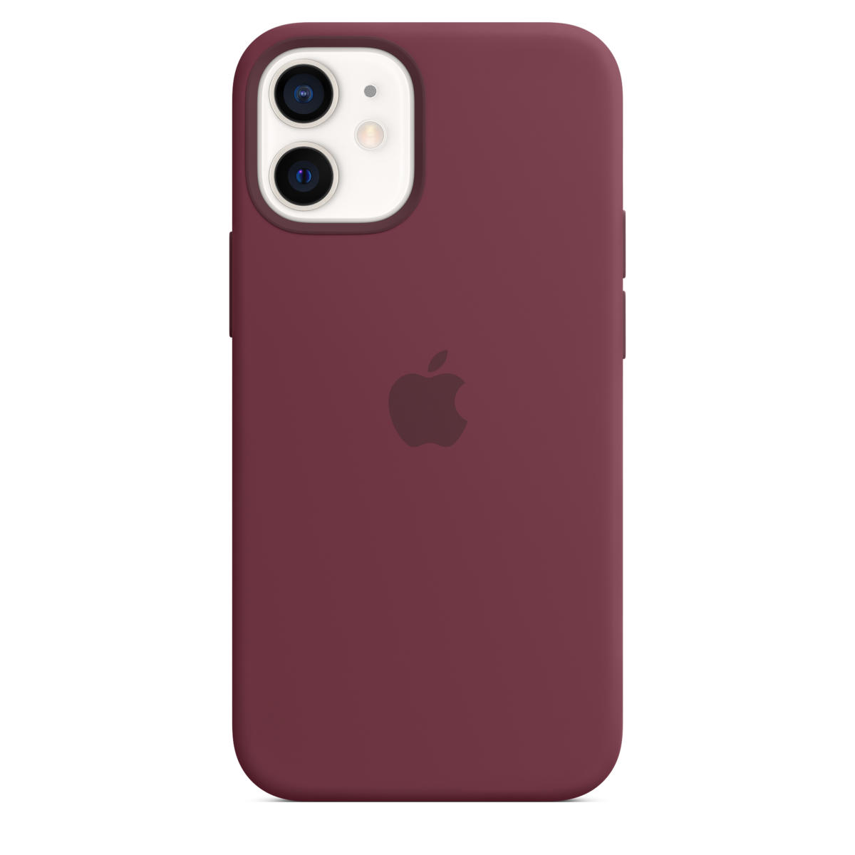 Apple iPhone 12 mini Silicone Case w/ MagSafe - Plum - Image 4
