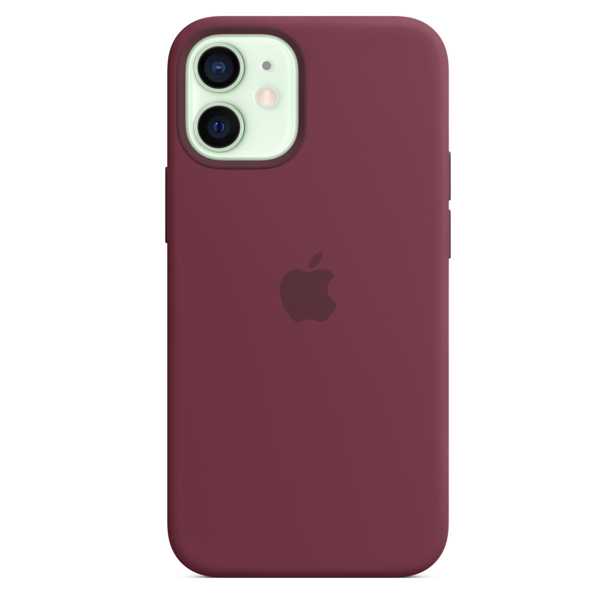 Apple iPhone 12 mini Silicone Case w/ MagSafe - Plum - Image 2