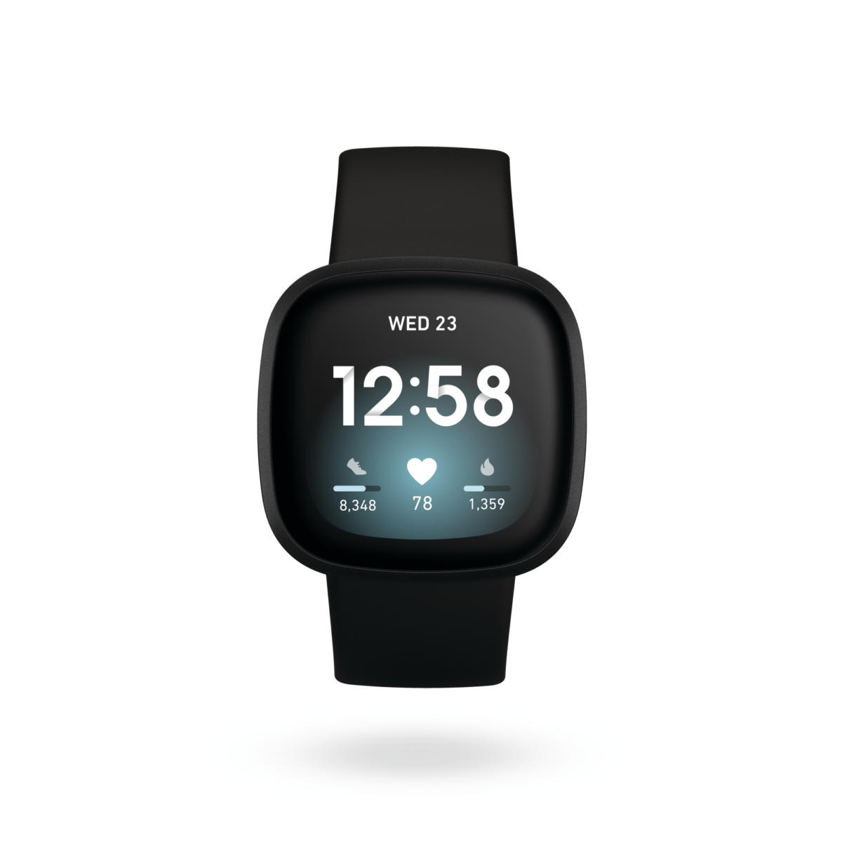 Fitbit Versa 3 Health & Fitness 40mm (GPS) Smartwatch BLACK : BT / NFC / WiFi, AMOLED Touch Display, Water Resistant, Android / iOS Compatible - Image 3