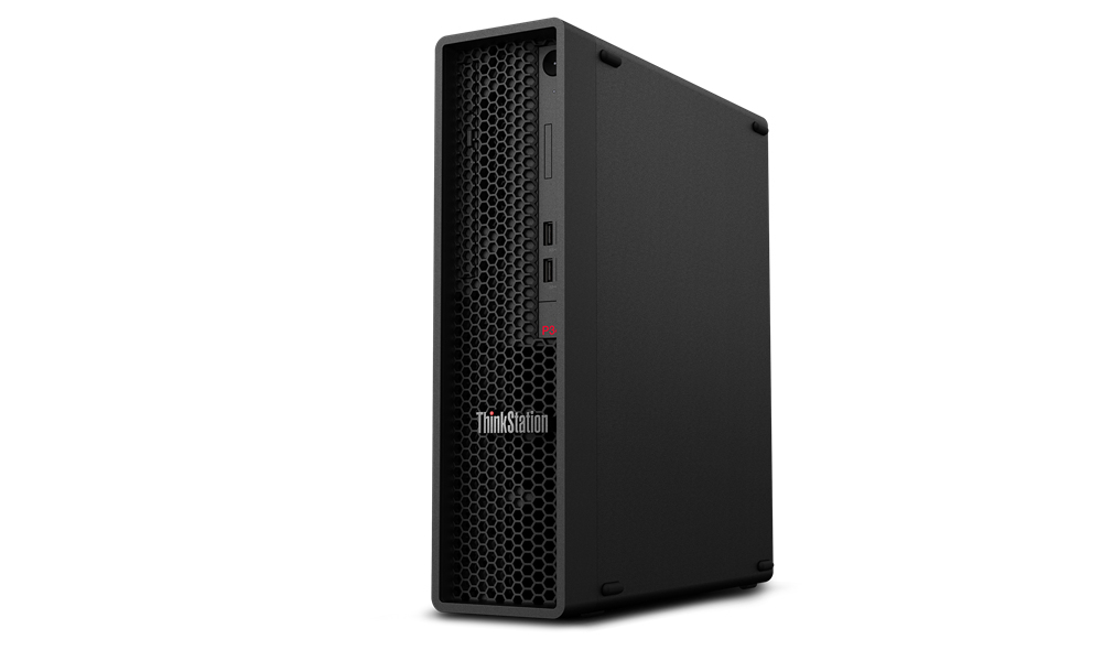 Lenovo ThinkStation P340 SFF WORKSTATION Core™ i5-10500 256GB SSD 16GB DVD-RW WIN10 Pro BLACK Keyboard Mouse - Image 2