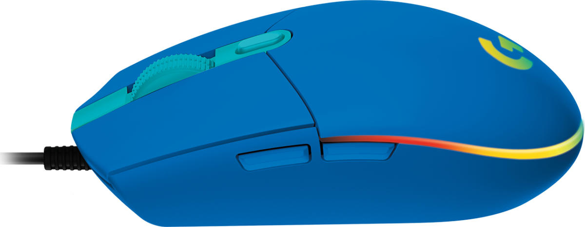 Logitech G203 Lightsync GAMING Mouse BLUE : RGB Lighting, 200-8000 dpi Laser Sensor, Six Programmable Buttons, 1000Hz Ultrapolling, 1ms Response Time, - Image 4
