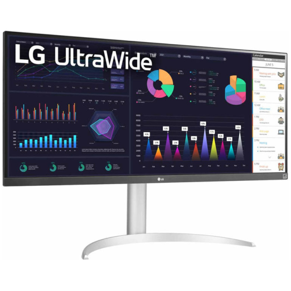 LG 34WQ650 34" ULTRAWIDE Monitor 34" (2560x1080) 100Hz IPS 5ms (GtG) 400 cd/m² HDR10 AMD FreeSync 1000:1 1xHDMI 1xDP 1xUSB-C 100-240V, 50/60Hz 21:9 Tilt Adjustments WHITE - Image 3