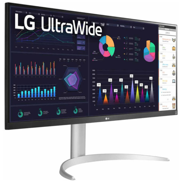 LG 34WQ650 34" ULTRAWIDE Monitor 34" (2560x1080) 100Hz IPS 5ms (GtG) 400 cd/m² HDR10 AMD FreeSync 1000:1 1xHDMI 1xDP 1xUSB-C 100-240V, 50/60Hz 21:9 Tilt Adjustments WHITE - Image 4