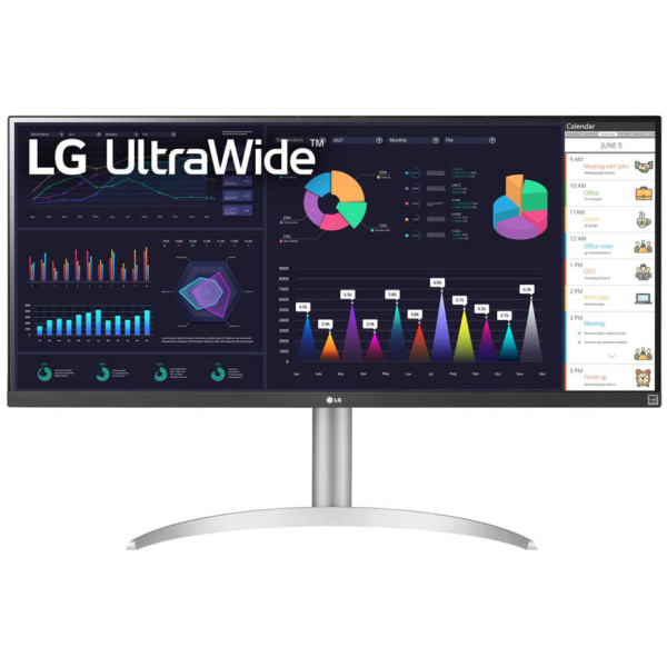 LG 34WQ650 34" ULTRAWIDE Monitor 34" (2560x1080) 100Hz IPS 5ms (GtG) 400 cd/m² HDR10 AMD FreeSync 1000:1 1xHDMI 1xDP 1xUSB-C 100-240V, 50/60Hz 21:9 Tilt Adjustments WHITE