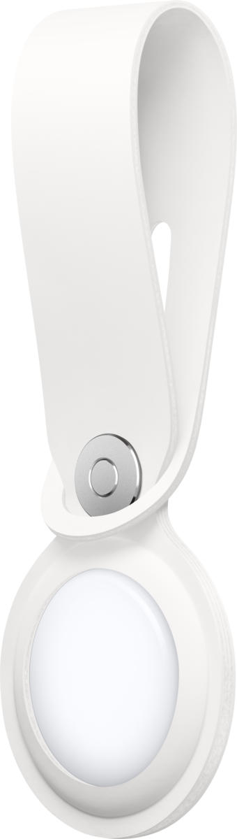 Apple AirTag Leather Loop White. Securely fastens your AirTag to your items