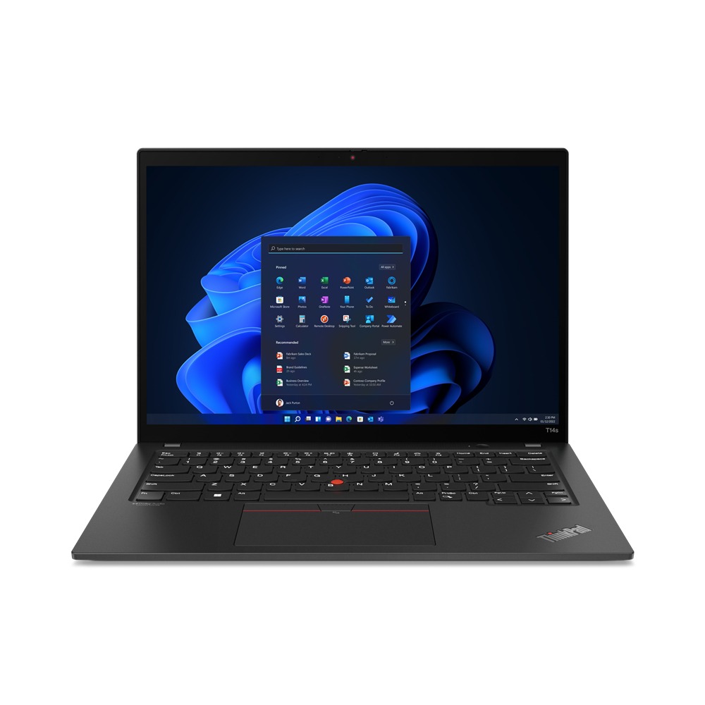 Lenovo ThinkPad T14s Gen 3 Core™ i7-1270P 512GB SSD 16GB 14" (1920x1200) TOUCHSCREEN WIN10 Pro THUNDER BLACK Backlit Keyboard FP Reader