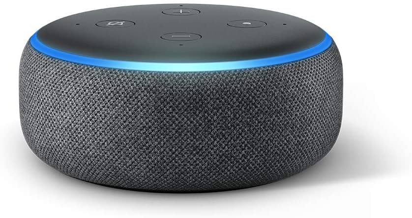 B07FZ8S74R - $60 -  Echo Dot 3rd Generation Smart Speaker CHARCOAL :  Chromecast Support, Alexa Built-In, Android / iOS Compatible