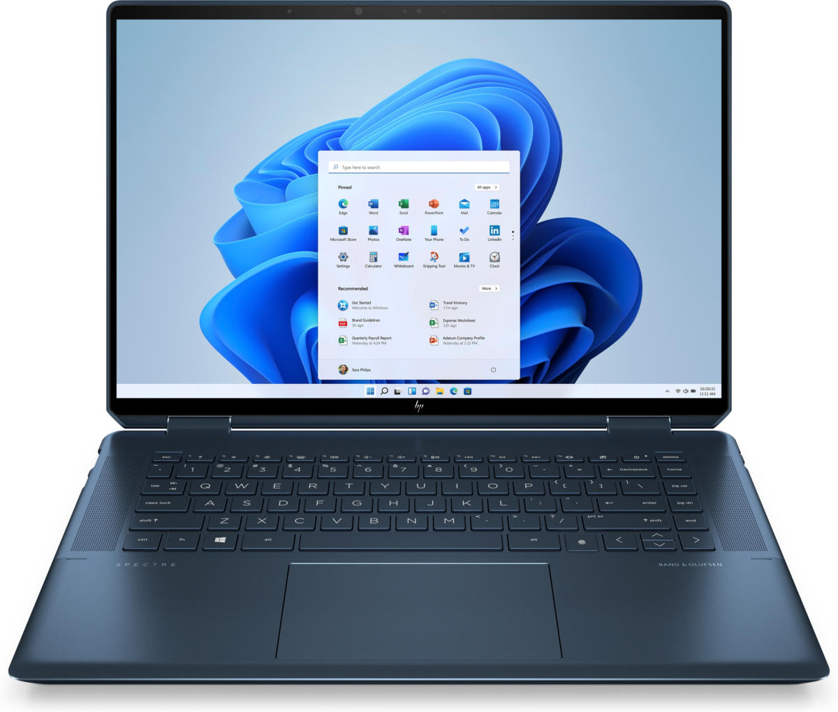 HP SPECTRE x360 16-F0035 2-IN-1 CONVERTIBLE Core™ i7-11390H 512GB SSD 16GB 16" 3K (3072x1920) TOUCHSCREEN IPS WIN11 IR Webcam NOCTURNE BLUE Backlit Keyboard FP Reader