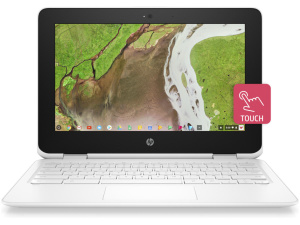 HP 11-AE161 x360 Convertible Celeron® Dual-Core N3350 32GB eMMC 4GB 11.6" (1366x768) GORILLA TOUCHSCREEN CHROME SNOW WHITE