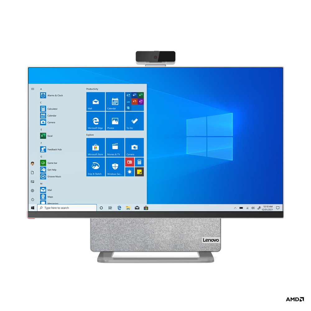 Lenovo YOGA 7 27ACH6 ALL-IN-ONE AMD Ryzen™ 7 5800H 1TB SSD 16GB 27" (3840x2160) TOUCHSCREEN WIN11 AMD RX 6600M 8192MB Wireless Keyboard & Mouse CLOUD GRAY - Image 2