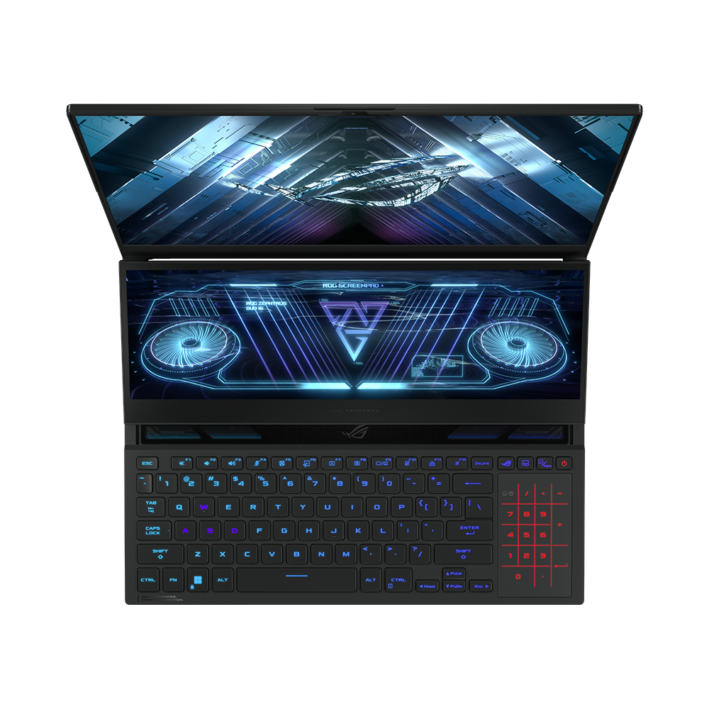 Asus ROG ZEPHYRUS DUO 16 GX650RX GAMING AMD Ryzen™ R9 6900HX 2TB SSD 32GB 16" (2560x1600) 165Hz WIN11 Pro NVIDIA® RTX 3080Ti 16384MB BLACK Backlit Keyboard FP Reader - Image 2