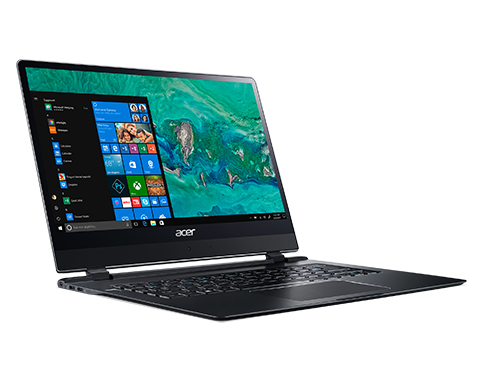 Acer Swift 7 SF714-51T-M9H0 Core™ i7-7Y75 256GB SSD 8GB 14" (1920x1080) TOUCHSCREEN WIN10 LTE BLACK Backlit Keyboard FP Reader - Image 2