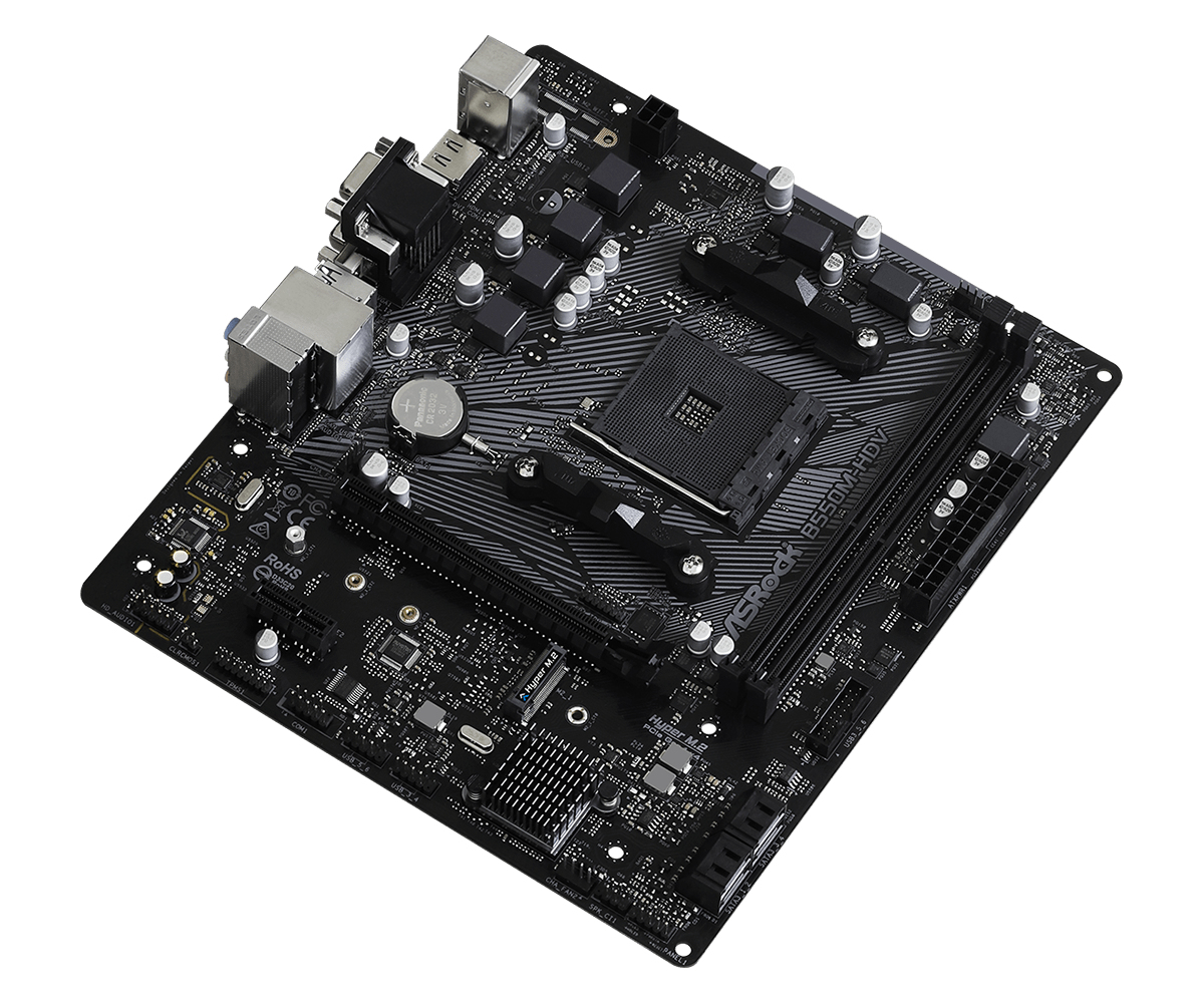 ASRock B550M-HDV AMD AM4 Ryzen Micro ATX Motherboard - Image 3