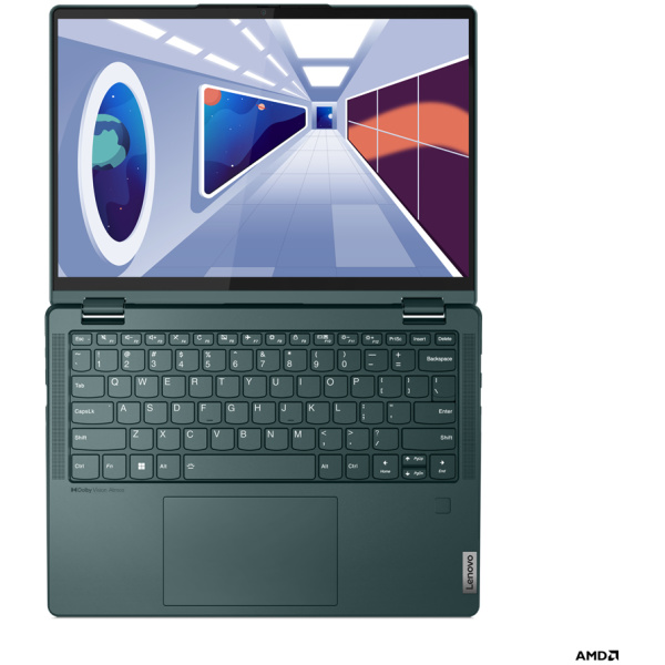 Lenovo YOGA 6 13ABR8 2-IN-1 AMD Ryzen™ 5 7530U 512GB SSD 8GB 13.3" WUXGA (1920x1200) TOUCHSCREEN WIN11 DARK TEAL Backlit Keyboard FP Reader Lenovo Digital Pen .69" thin, 3.02 lbs. - Image 4