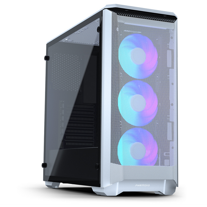 Phanteks PH-EC400ATG_DWT01 SteelATX Mid Tower Computer Case w/ Side Window WHITE