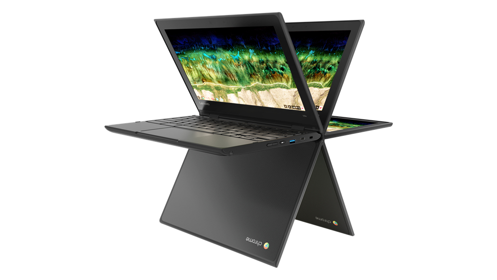 Lenovo Chromebook 500e 2-IN-1 RUGGED Celeron® Quad-Core N4120 32GB eMMC 4GB 11.6" (1366x768) TOUCHSCREEN CHROME OS BLACK - Image 2