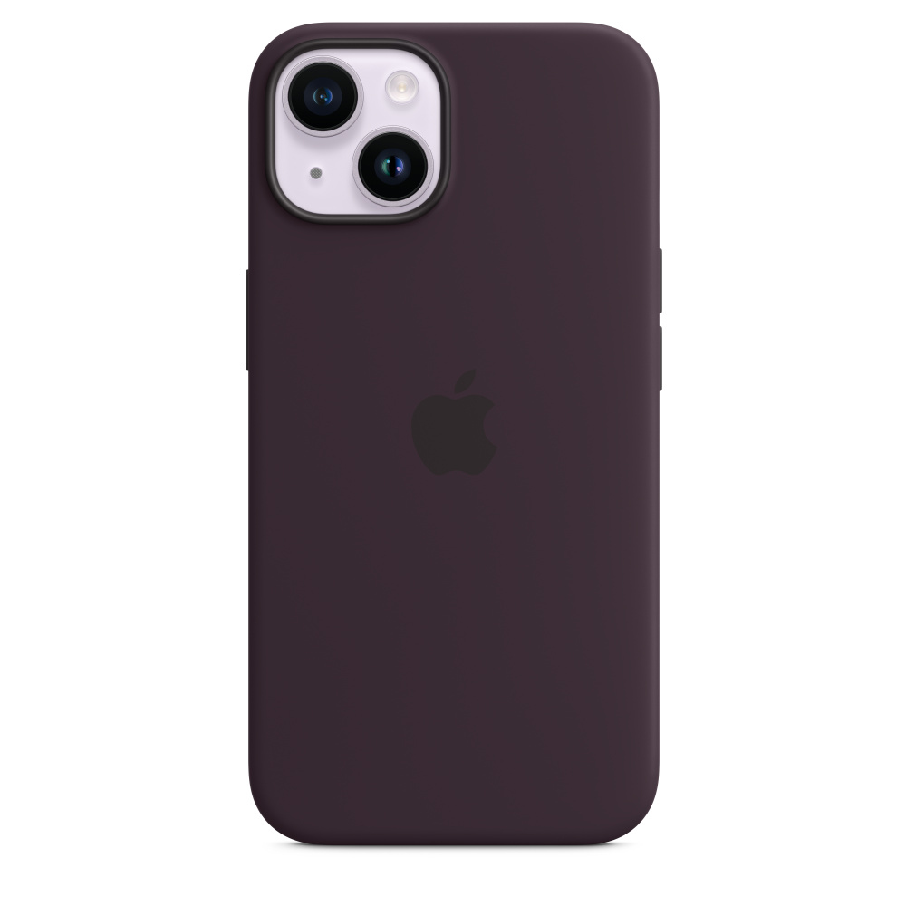 Apple iPhone 14 Silicone Case w/ MagSafe - Elderberry - Image 2