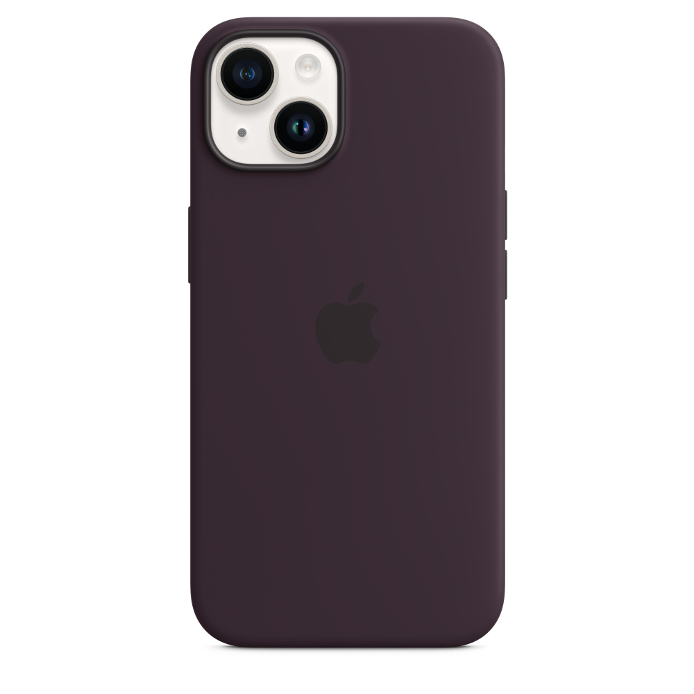 Apple iPhone 14 Silicone Case w/ MagSafe - Elderberry - Image 4