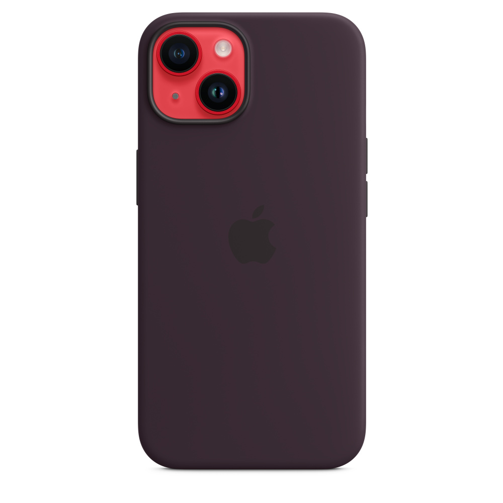 Apple iPhone 14 Silicone Case w/ MagSafe - Elderberry - Image 5