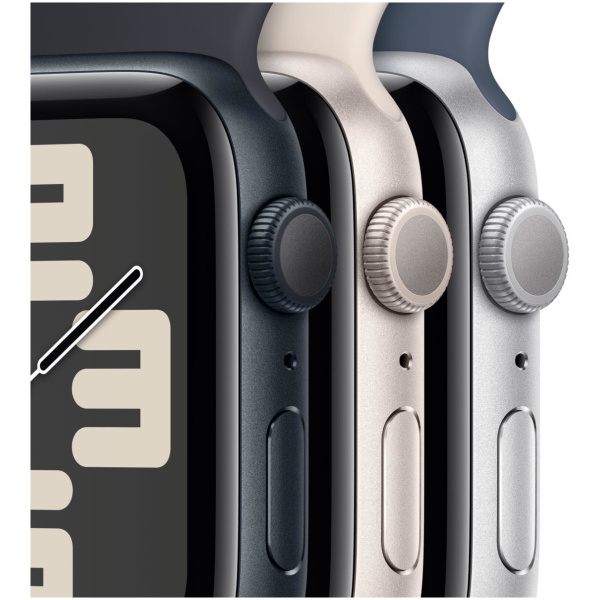 Apple Watch SE (2nd gen) 44mm Starlight Aluminum Case w/Starlight Sport Loop (2023) - Image 3