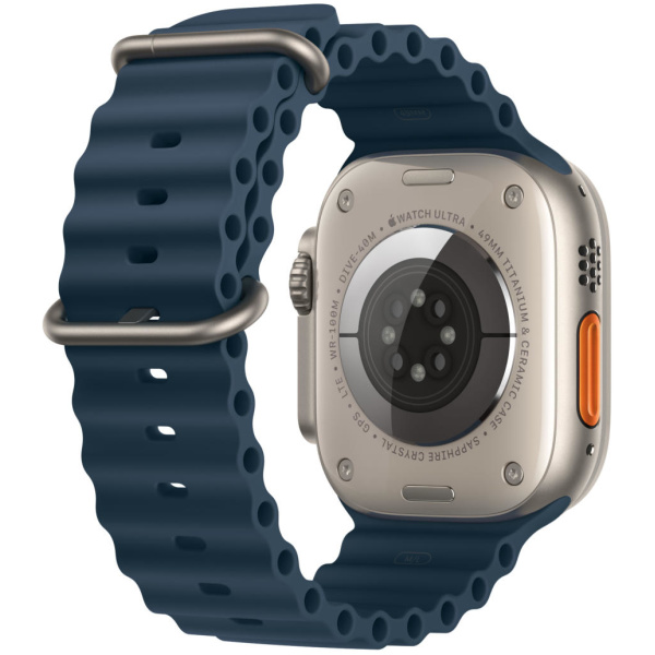 Apple Watch Ultra 2 [GPS + Cellular 49mm] Smartwatch with Rugged Titanium Case & Blue Ocean Band - Image 3